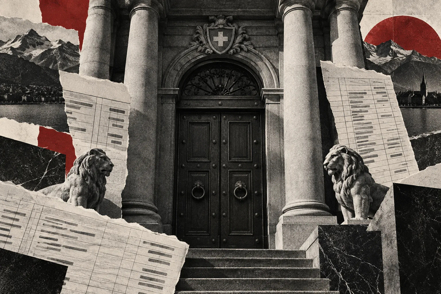 Swiss banking architecture and account ledgers